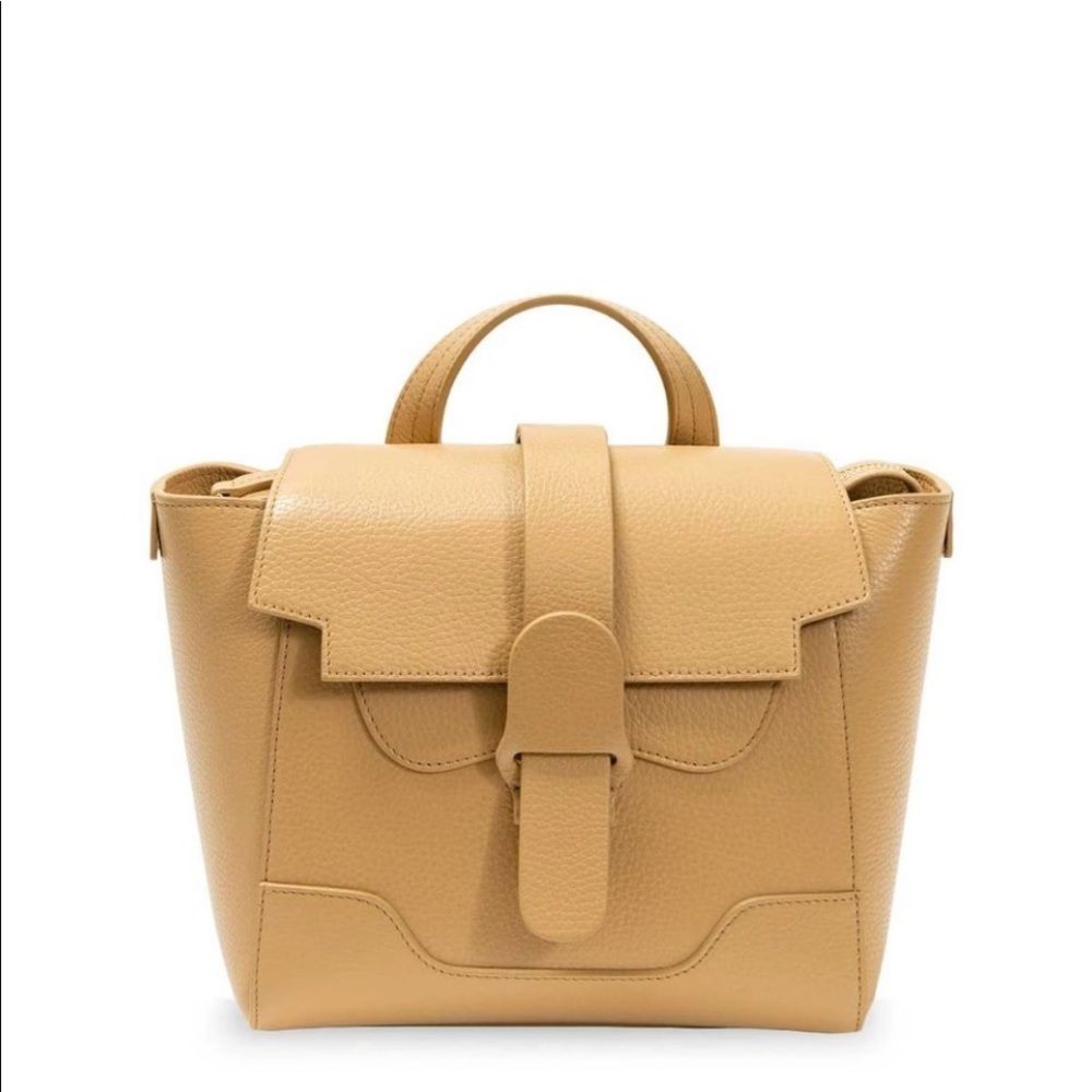 Senreve Mini Maestra bag in butterscotch dolce leather